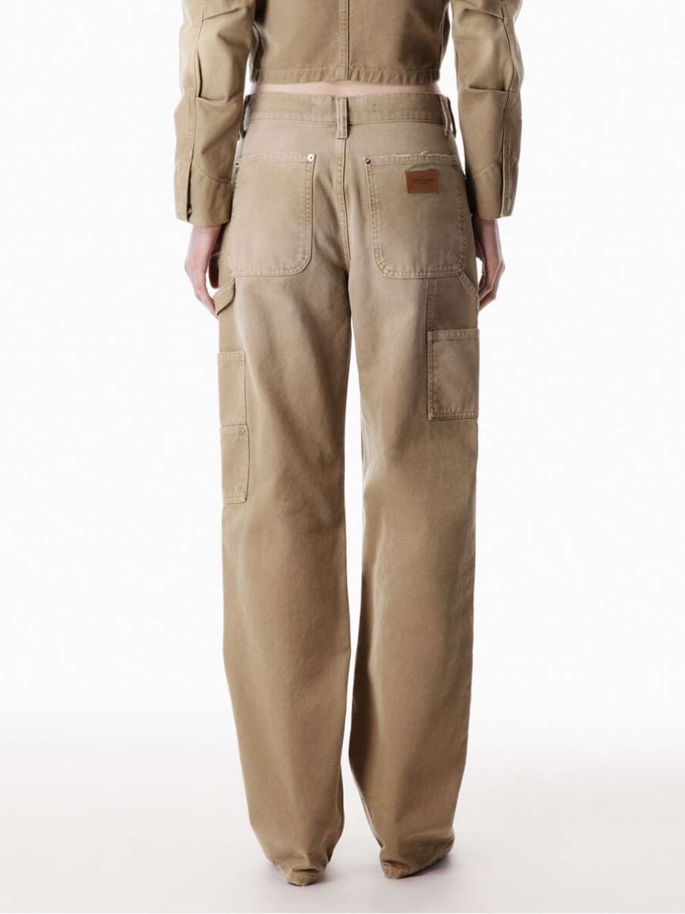 Like New Authentic Alexander Wang Zip Mid-Rise Carpenter Pants - Picture 2 of 16